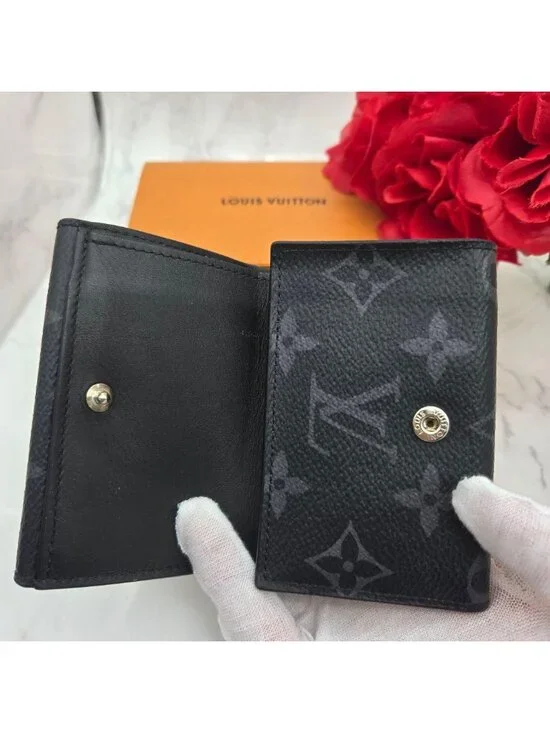 ★SOLD★ Louis Vuitton Monogram Eclipse Discovery Fold Wallet - Picture 12 of 15